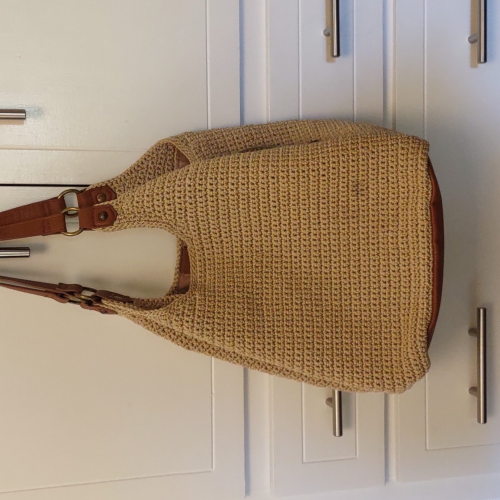 The Sak Roma Crochet Shopper Tote - Picture 3 of 10